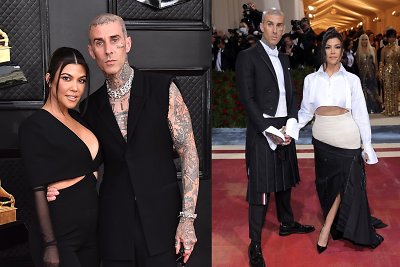 Po ligos Travisas Barkeris pergalingai grįžo į sceną: koncerte vyrą palaikė Kourtney Kardashian