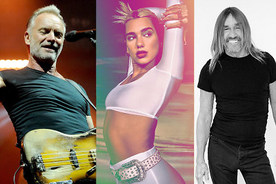 Sting, Dua Lipa, Iggy Pop