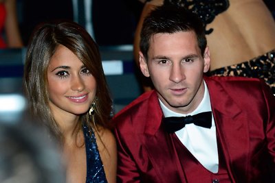 Lionelis Messi ir Antonella Roccuzzo