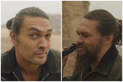 Kalo Drogo neliko: aktorius Jasonas Momoa „atsikratė“ jo vizitine kortele buvusios barzdos