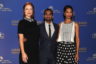 Olivia Wilde, Azizas Ansari ir Zoe Saldana