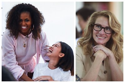 Julia Roberts kartu su Michelle Obama lankosi Azijoje: su mergaitėmis diskutuoja apie švietimą ir jų teises