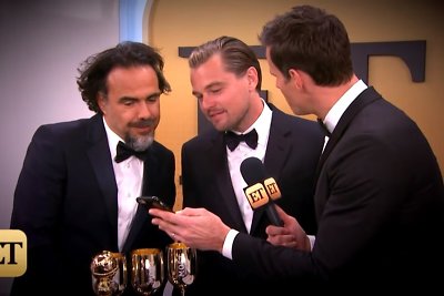 Alejandro Gonzalezas Inarritu ir Leonardo DiCaprio