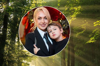 Oksana Pikul su sūnumi Dominyku