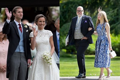 Pippa Middleton su Jamesu Matthewsu ir Gary Goldsmithas su dukra