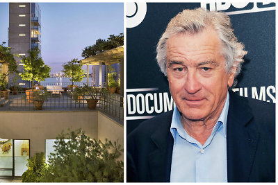 Robertas De Niro už 39 mln. JAV dolerių parduoda prašmatnius apartamentus Niujorke