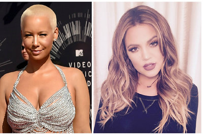 Buvusi Kanye Westo draugė Amber Rose įsivėlė į žodžių karą su jo svaine Khloe Kardashian