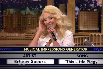 Christina Aguilera laidoje „The Tonight Show Starring Jimmy Fallon“