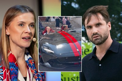 I.Trinkūnaitė ir V.Germanas demonstravo prabangą: Monake važinėjosi retu „Ferrari“