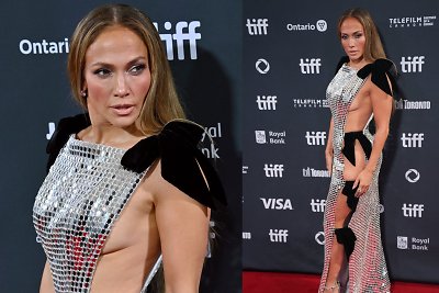 Jennifer Lopez po skyrybų pasirodė viešumoje: dėmesį kaustė akiplėšiškai atvira „keršto suknelė“