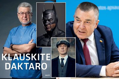 Seimo rekordininką A.Matulą kolegės išlydėjo išradingai: „Jūs, pasirodo, su geru humoru“