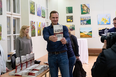 Rytis Sabas pristatė savo knygą / Organizatorių nuotr.