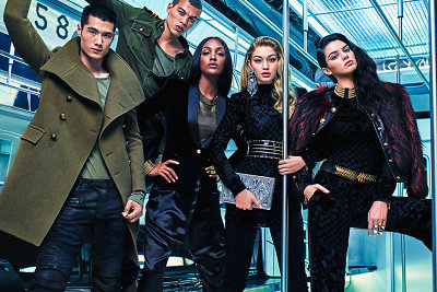 „Balmain X H&M“ kolekcijos modeliai