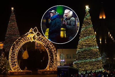 Skambant „Patrulių“ dainoms sužibo Naujosios Akmenės eglė: jos puošmena – ypatingas simbolis