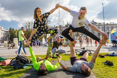 „AcroYoga“/Manto Repečkos nuotr.