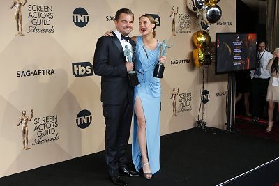 Leonardo DiCaprio ir Brie Larson