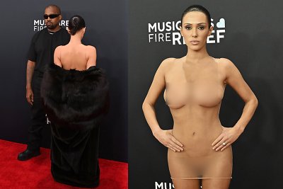 „Grammy“ apsinuoginusiai Kanye Westo žmonai Biancai Censori – nemalonumai: gali grėsti net kalėjimas