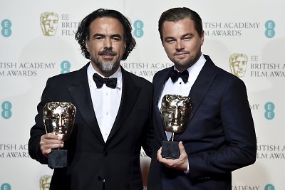 Alejandro Gonzalezas Inarritu ir Leonardo DiCaprio 