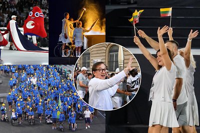 Lietuvos trispalvė suspindo paralimpinių žaidynių atidaryme: šventėje – ypatinga misija Jackie Chanui