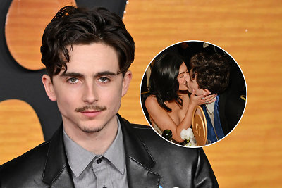 Timothée Chalamet ir Kylie Jenner / Getty nuotr.