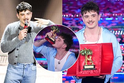 Sanremo festivalį po įtemptos kovos laimėjo Olly: galimas italų atstovas „Eurovizijoje“ – garsus atlikėjas