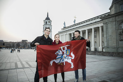 Tomas Perkūnas, Monika Linkytė ir Vaidas Baumila