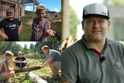 Merūnui Vitulskiui sodyboje padeda ir sūnūs: „Ne tik tėtis visko prisigalvoja, bet ir mes“