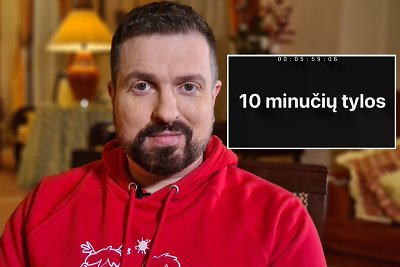 D.Zvonkaus reakcija į protestą „10 minučių tylos“ paliko be žado: vieni graudinosi, kiti – kaltino vagyste