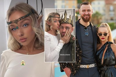 Donatas Motiejūnas su mylimąja Brigita 