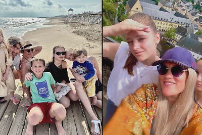 Kristina Strolienė su šeima
