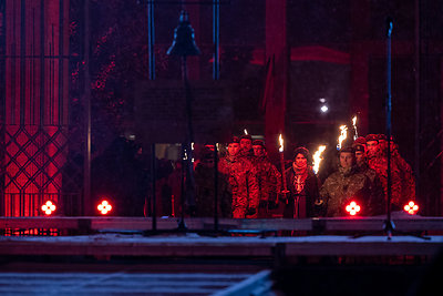 Atminimo laužų uždegimo ceremonija Nepriklausomybės aikštėje