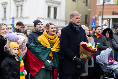 Interaktyvaus projekto „Vilniaus kalbančios skulptūros“ pristatymas Jono Basanavičiaus aikštėje