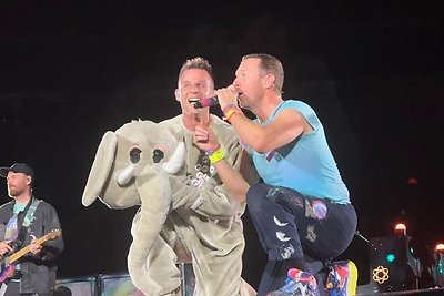 Dominykas Gužauskas grupės „Coldplay“ koncerte Vienoje