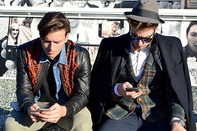 „Pitti Uomo“ vyriškos mados savaitės lankytojai