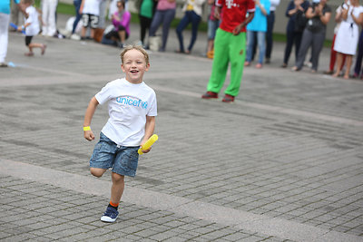 Išankstinė UNICEF vaikų bėgimo treniruotė