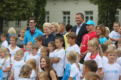 Išankstinė UNICEF vaikų bėgimo treniruotė