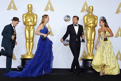 Markas Rylance'as, Brie Larson, Leonardo DiCaprio ir Alicia Vikander