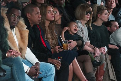 Seanas Combsas, Jay Z su Beyonce, Kim Kardashian su dukra North ir Anna Wintour