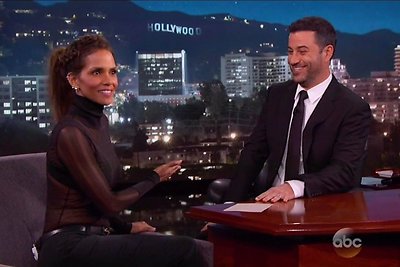 Halle Berry ir Jimmy Kimmelis