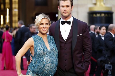 Chrisas Hemsworthas su žmona Elsa Pataky