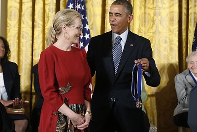 Barackas Obama ir Meryl Streep