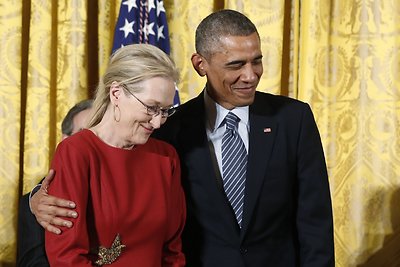 Barackas Obama ir Meryl Streep