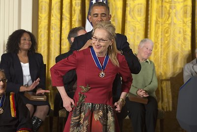 Barackas Obama ir Meryl Streep