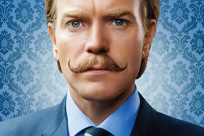 Filmo „Ūsuotasis ponas Mortdecai“ plakatas su Ewanu McGregoru