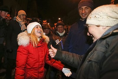 Hayden Panettiere ir Vladimiras Klyčko Ukrainoje