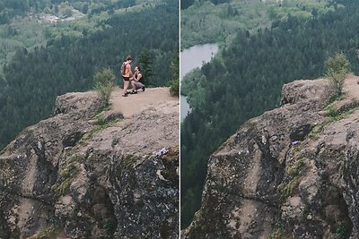 Fotografas atsitiktinai užfiksavo romantiškas sužadėtuves kalnuose