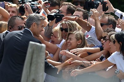 George'as Clooney Venecijos kino festivalyje