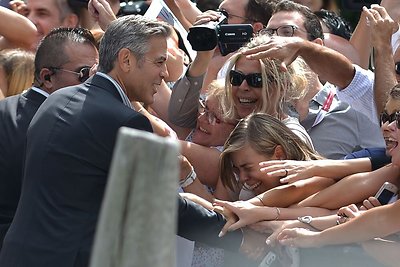 George'as Clooney Venecijos kino festivalyje