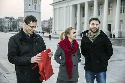 Tomas Perkūnas, Monika Linkytė ir Vaidas Baumila