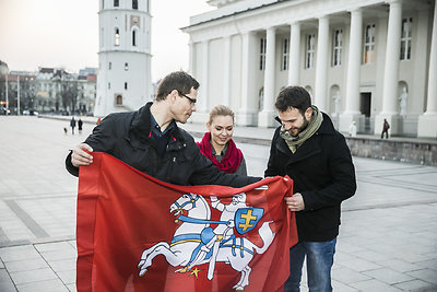 Tomas Perkūnas, Monika Linkytė ir Vaidas Baumila